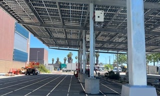 View of Maple Street Solar Panels