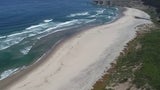Sandy beach coastline