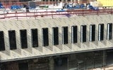 The ROC under construction; plenty of windows allow natural light into the interior.
