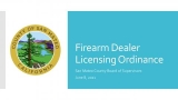 Firearm Dealer Licensing Ordinance card