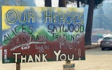 our heroes thank you poster