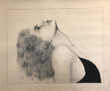 Lesly Vazquez. Migetina, 42’’ x 36’’, charcoal on paper, 2018