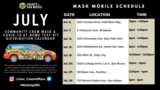 Mask Mobile July detailed scheduled