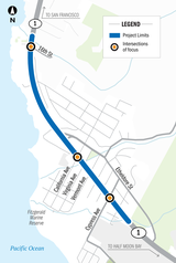 Moss Beach State Route 1 Project Map