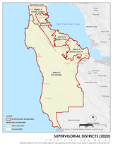 2023 Supervisoral District Map