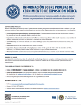 TOXIC SCREENING SPANISH