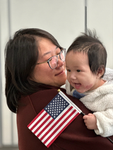 Baby at Naturalization Ceremony