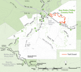 San Pedro Valley Park Valley View Trail Closure, January 2023