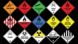 Hazardous material labels and warnings