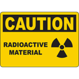 Radioactive material warning