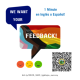 We want your Feedback with QR code