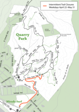 Quarry Park Trail Closures