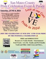Pride flyer with pastel background