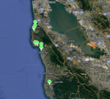 Tsunami Siren Locations in San Mateo County
