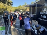 people in line at food truck