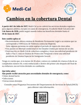 Dental Coverage Changes