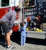 Photo at fire engine