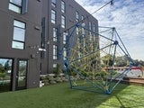 building and playground