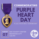 Purple Heart Flag Raising