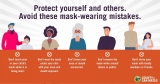 Graphic of people wearing a mask