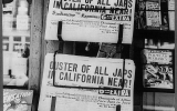 A newstand in Oakland in February 1942. Courtesy Library of Congress.