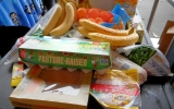 Fruit, eggs and other nutritious and fresh food waits for clients at the Ecumenical Hunger Program. Measure K funds helped to improve food storage.