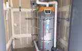 New water heater at the Haven Family House in Menlo Park, a shelter for up to 23 homeless families.