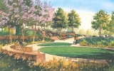 An artist's rendering of the new Davey Glen Park in Belmont.