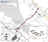 Proposed enhanced bus service and railroad crossing. (Courtesy SamTrans)