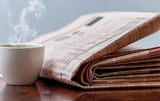 Coffee and newspaper
