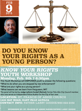Do You Know Your Rights as a Young Person? Event Poster