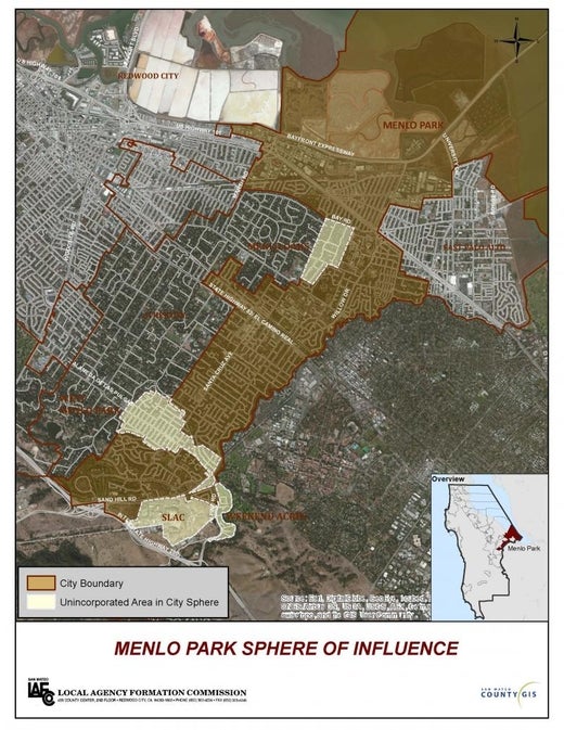 Menlo Park City Of County Of San Mateo CA MenloPark SOI Aerial 0 