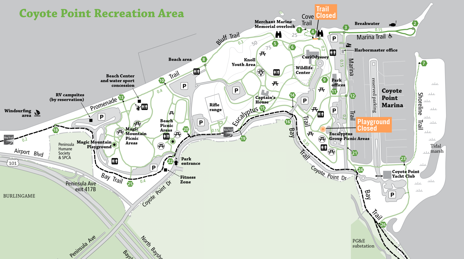 Coyote Point Recreation Area Closures | County of San Mateo, CA