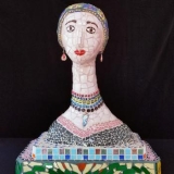 mosaic bust