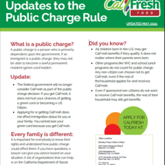 Updates to Public Charge Rule