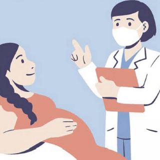 clipart of doctor and pregnant women