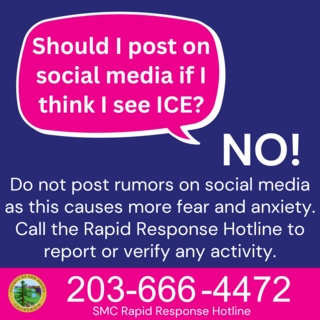 Should I post on social media if I think I see Ice? NO!